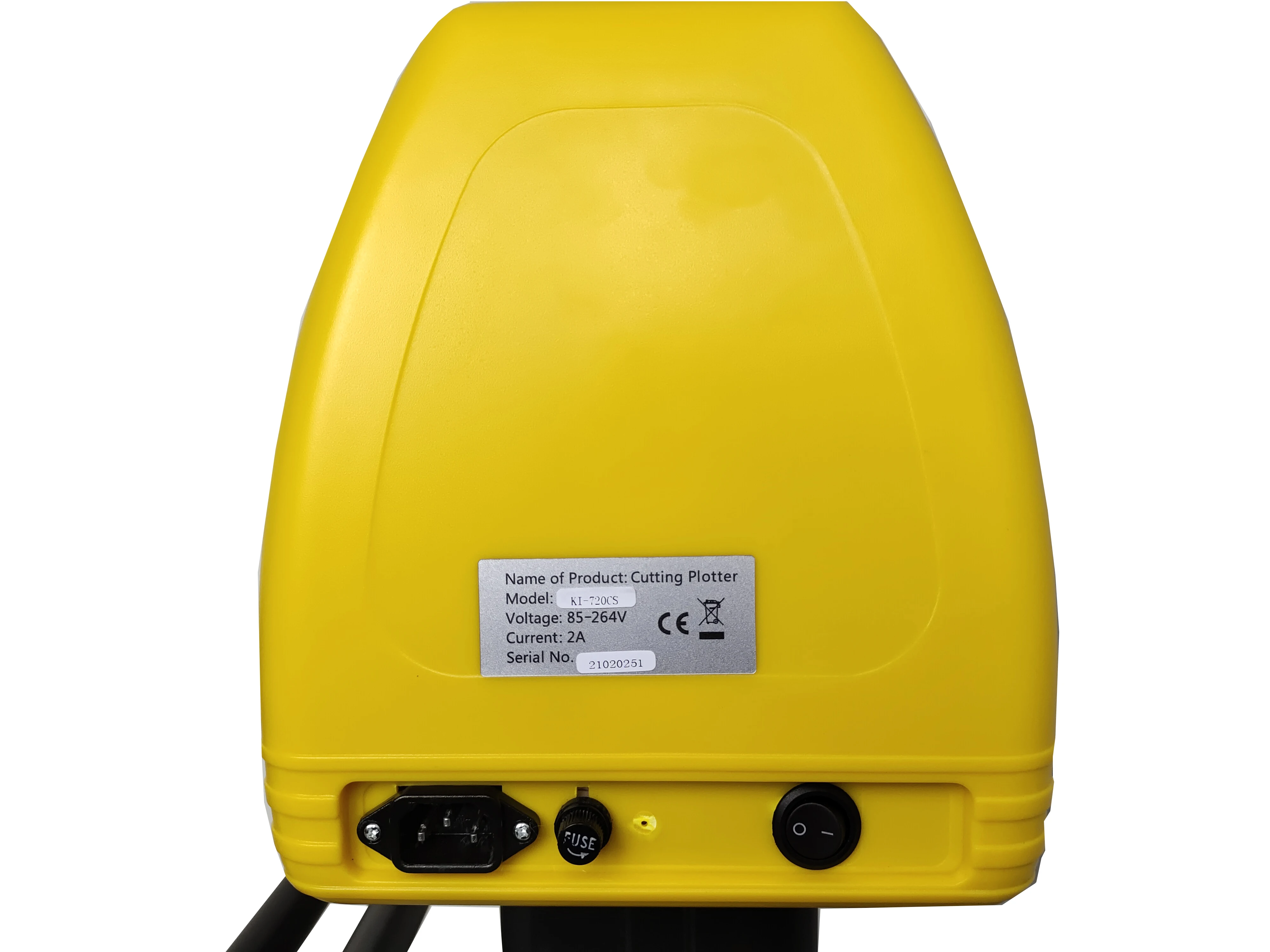 E-cu Advanced Camera Auto Contour Vinyl Cutting Plotter With Yellow Color Model KI-720CS