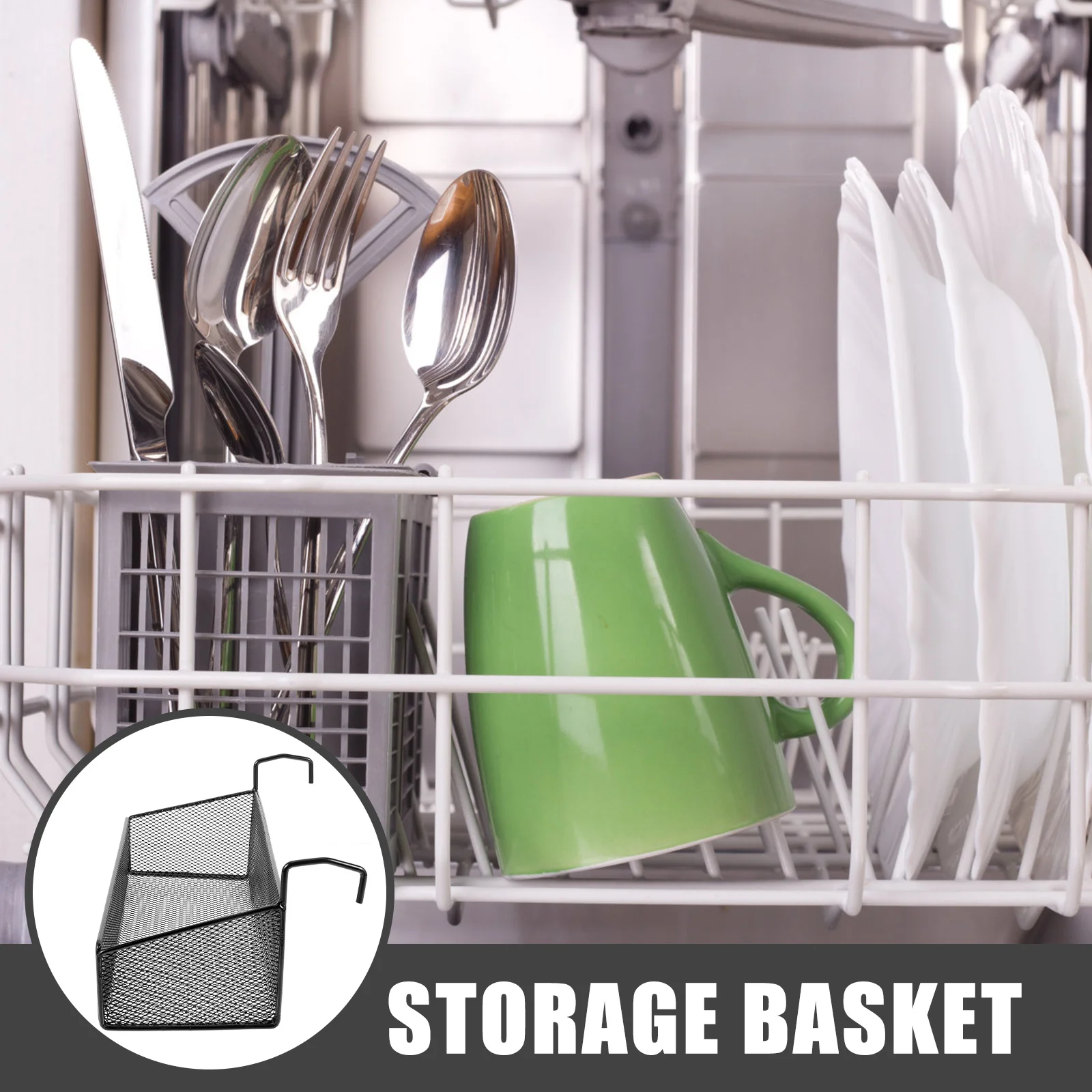 

Swimming Pool Hanging Basket Iron Wire Storage Basket Organizer Easy Hanging for Bathroom Kitchen Pantry Storage