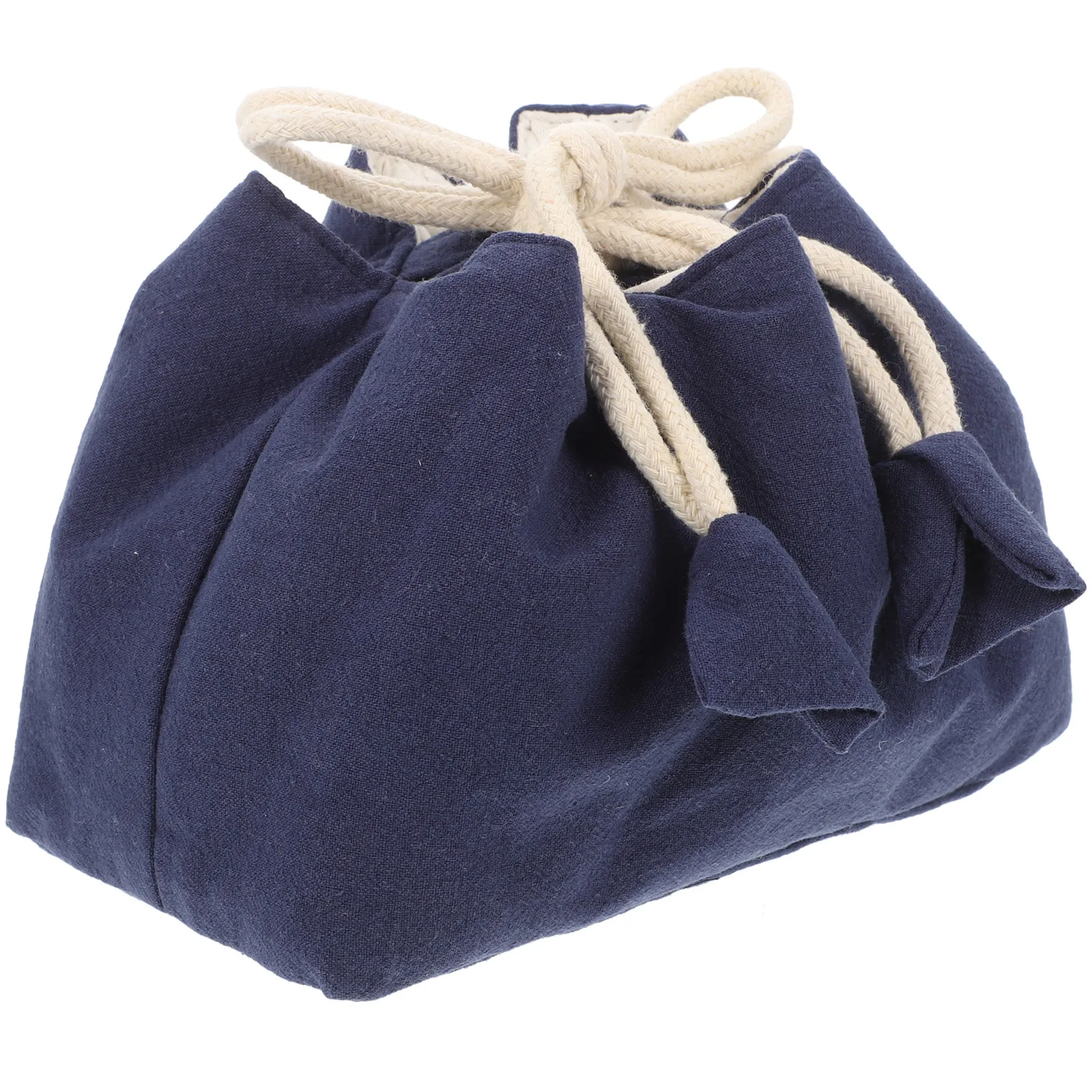 

Travel Tea Set Storage Bag Portable Teacup Holder Wear Resistant Blue Carrying Bag for Teapot Drawstrings Compact Lightweight