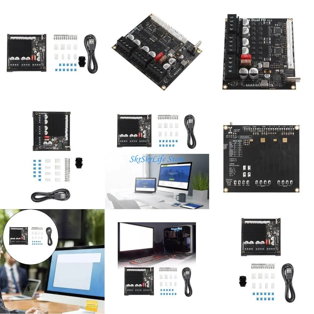 

E65E Double TMC5160 60V Support RP2040 MCU Klipper & RRF for Voron 3D Printers