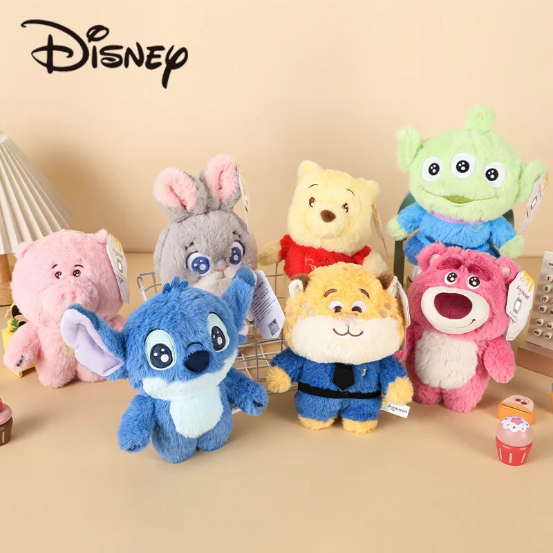 

Disney Zootopia Pooh Bear Stitch Plush Toy High Quality Stuffed Judy Nick Leopard Sloth Plushies Children Room Decor