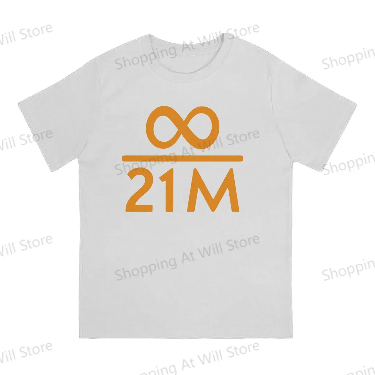 Summer Unisex T-shirts Bitcoin Cryptocurrency Miners Infinity divided by 21 million Bitcoin Summer top Street Clothing S-6XL