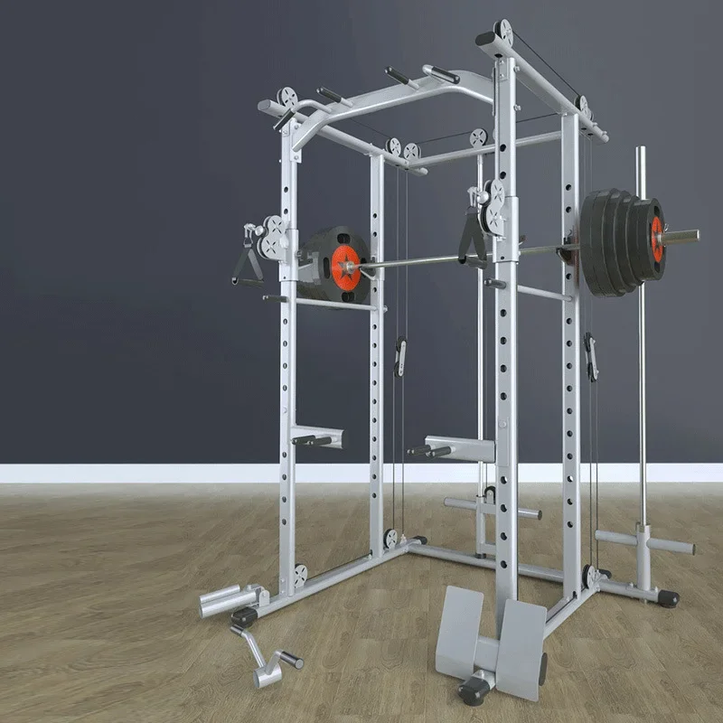 Commercial Fitness Equipment Free Weight Integrated Rack Multifunctional Squat Rack