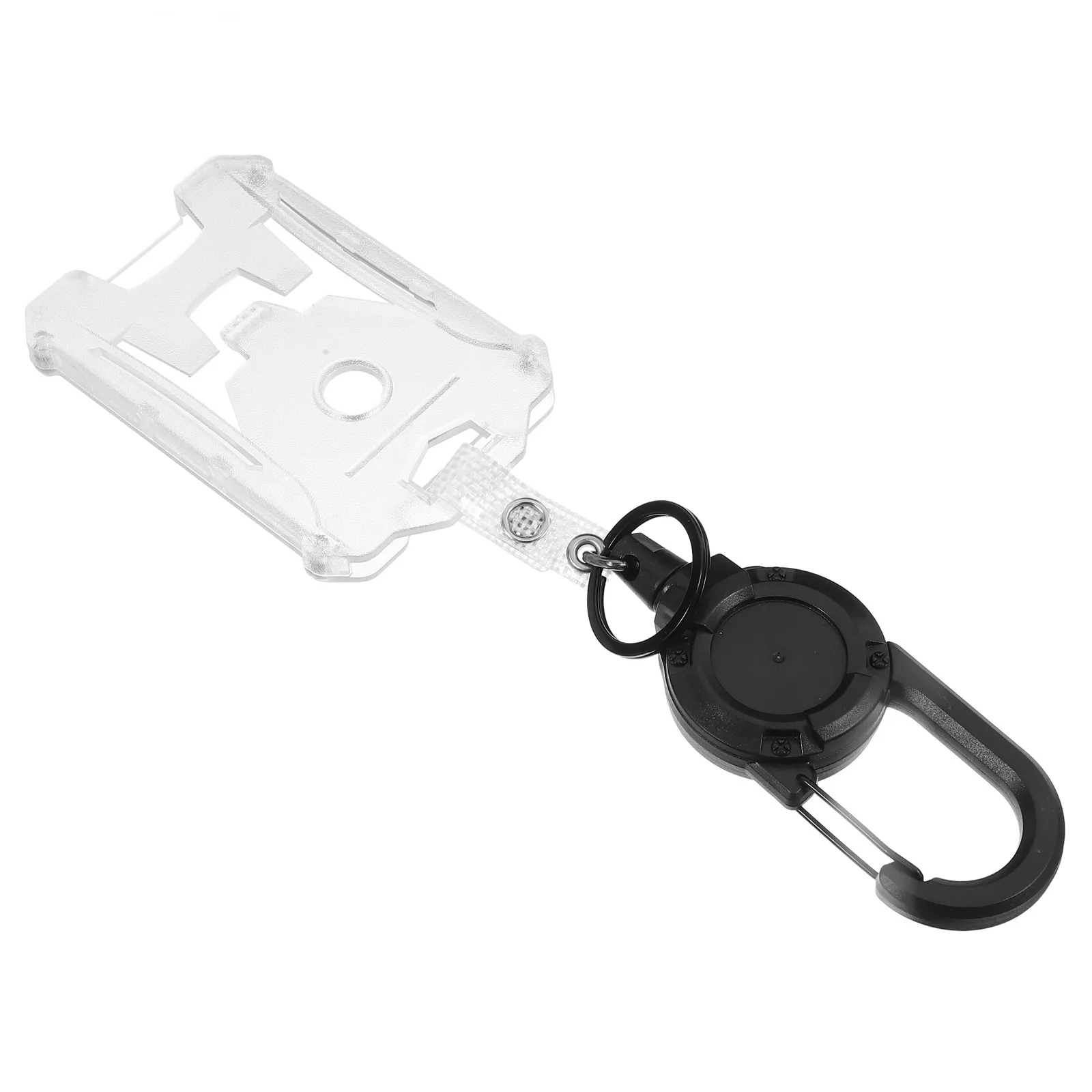 1Set Retractable Badge Holder Clip Pc ABS Card Sleeve for Id Badge Credit Access Bus Cards Vertical Name Tag Holder Office Nurse