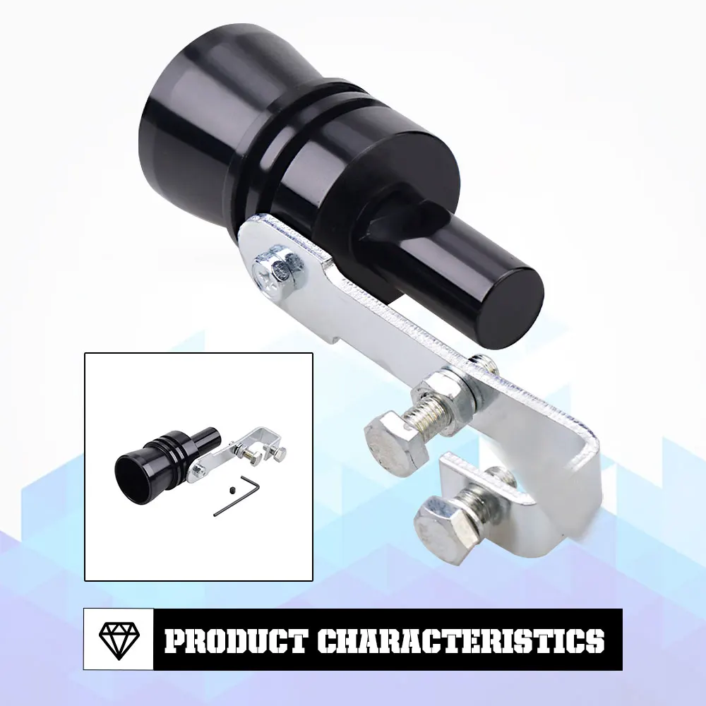 High Quality Universal Turbo Whistle Exhaust Fake Muffler for Motorbike and Car Exhaust Pipe Sounder