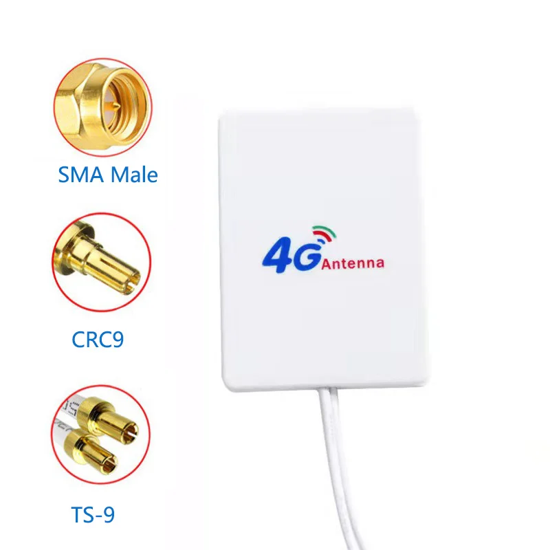 4G LTE Router External Antenna LTE Antenna 3G 4G TS9 CRC9 SMA Connector  For Huawei 3G 4G LTE Router Modem 2M Cable