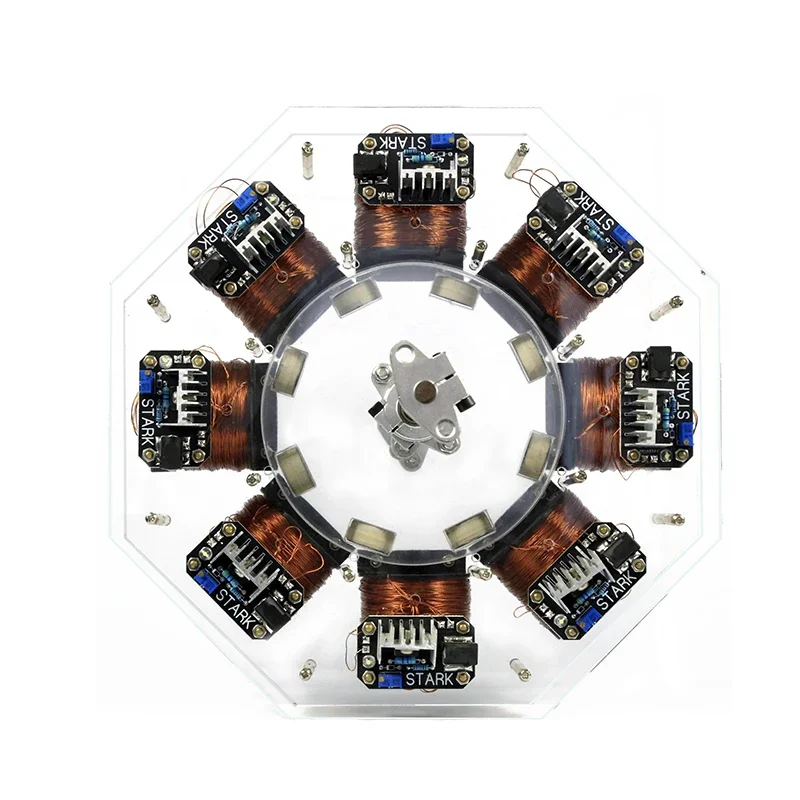 8-level large Bedini motor brushless motor disc motor high power motor pseudo perpetual motion machine Educational Toys