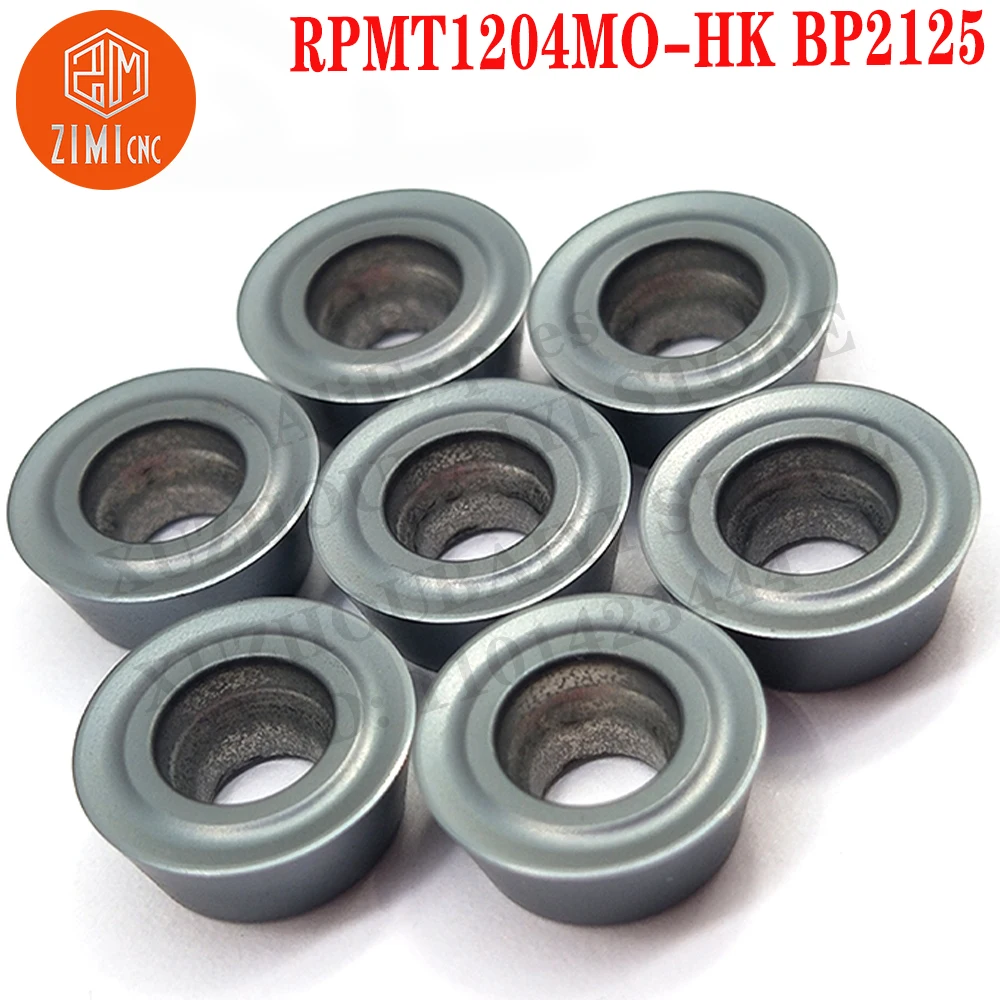 RPMT1204MO-HK BP2125 ار بي ام تي 1204 مو إدراجات كربيد أدوات إدراج الطحن أدوات CNC أدوات مخرطة معدنية إدراج قطع الطحن المستديرة