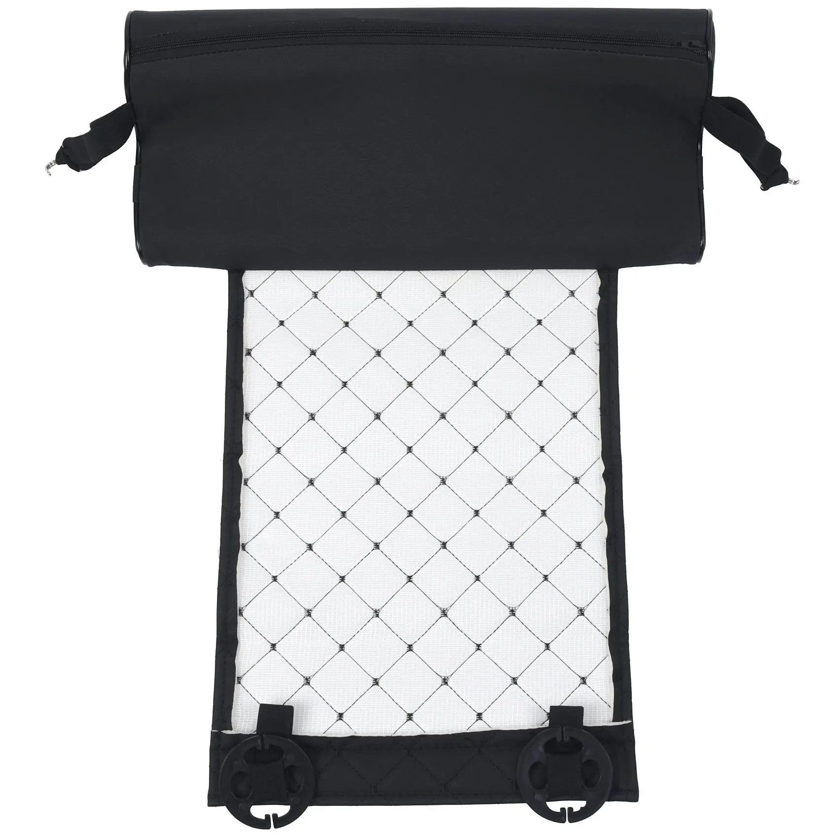 Automobile Seat Leather Leg Pad Support Extension Mat Black SUP