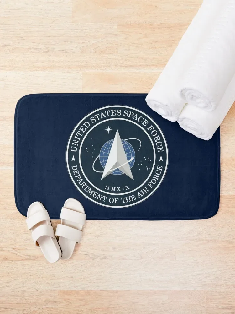 United States Space Force Logo Bath Mat Bathroom Gadgets Bathroom Supplies Mat