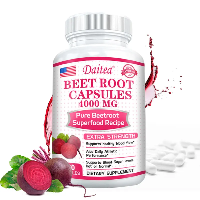 Beetroot Supplements - Rich in Vitamin C, Which Helps with Circulation, Athletic Performance, Digestion and The Immune System