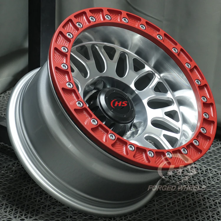 

6*139.7 Deep Lip Off-road Red Bead Forged Wheels Rims SUV for Nissan Patrol Toyota Land Cruiser Lexus LX Land Rover Defender
