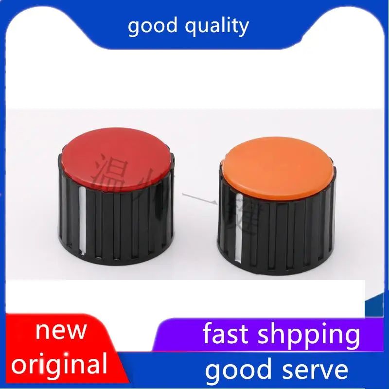 

10 шт. оригинальный новый потенциометр KNZ-20-6,0, бакелитовая пластиковая цветная ручка, вращающаяся лента, крышка переключателя, винтовая фиксация