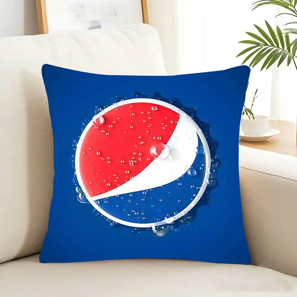 غطاء وسادة للمشروبات الكرتونية من P-PepsiS، غطاء وسادة قابل للإزالة والغسل - كتان ناعم لجميع المواسم