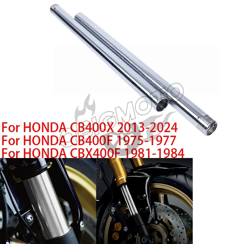 

CB400X 2024 Motorcycle Front Suspension Fork Inner Tubes Set For HONDA CB 400 X 2013-2023 CB400F 1975-1977 CBX400F 1981-1984