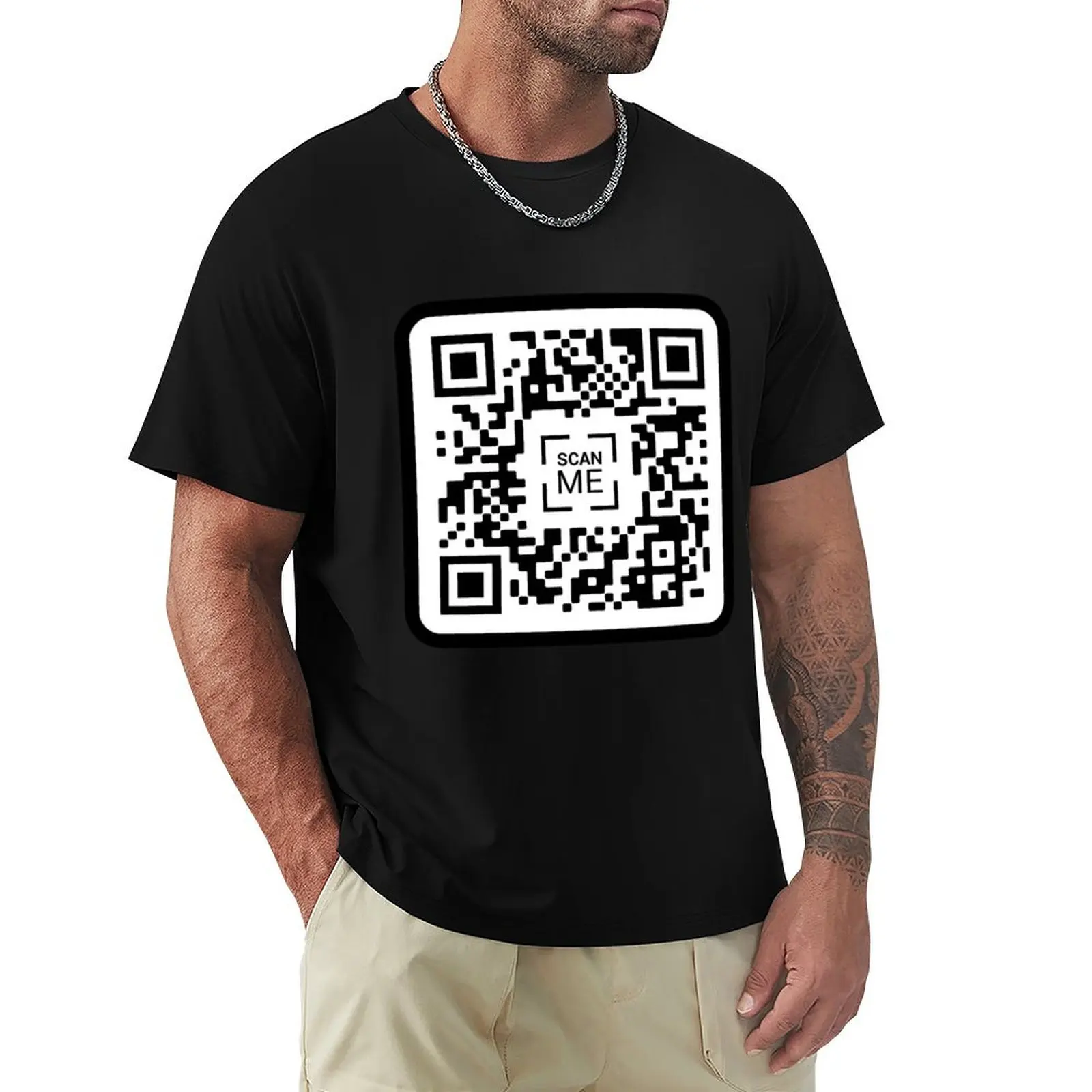 Camiseta con Código QR de Xvideos, Camiseta Deportiva de Verano de Secado Rápido