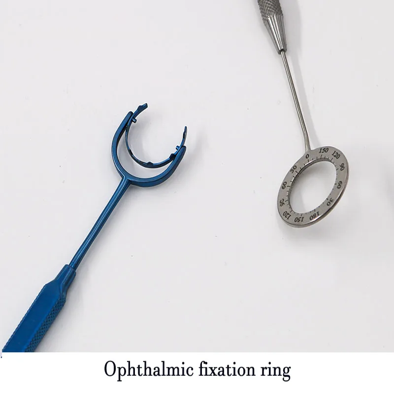 Instrumento de trasplante corneal microoftálmico, marcador de trasplante corneal de aleación de titanio y acero inoxidable, anillo de fijación de globo ocular mar