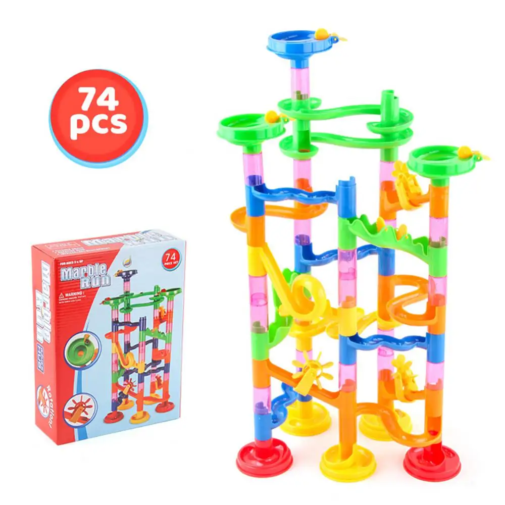 29-Marble Run Building Blocks Marbles Slide Toys For Children Creativity Constructor Educational Toys Children Gift