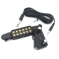 1 PCS Acoustic Acoustic Guitar Sound Hole Pickup Folk Classical Guitar Pickup Adjustable Volume Tone Without Opening Holes