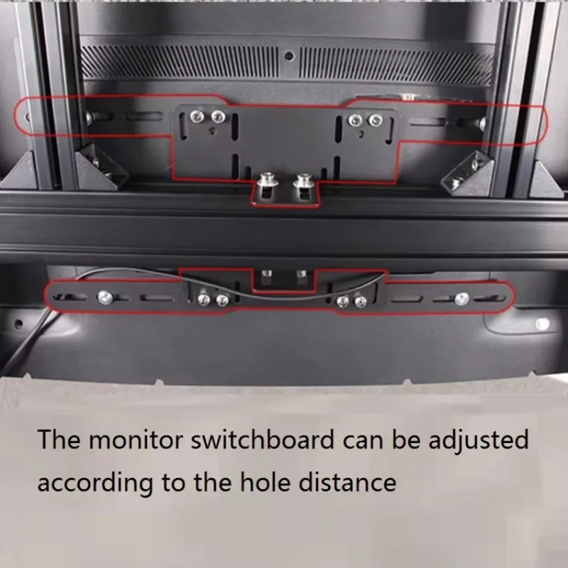 Stable Customized Aluminum Profile DIY Multi Screens Mounts Big TV Bracket Triple Screen Hanger Stands Monitor