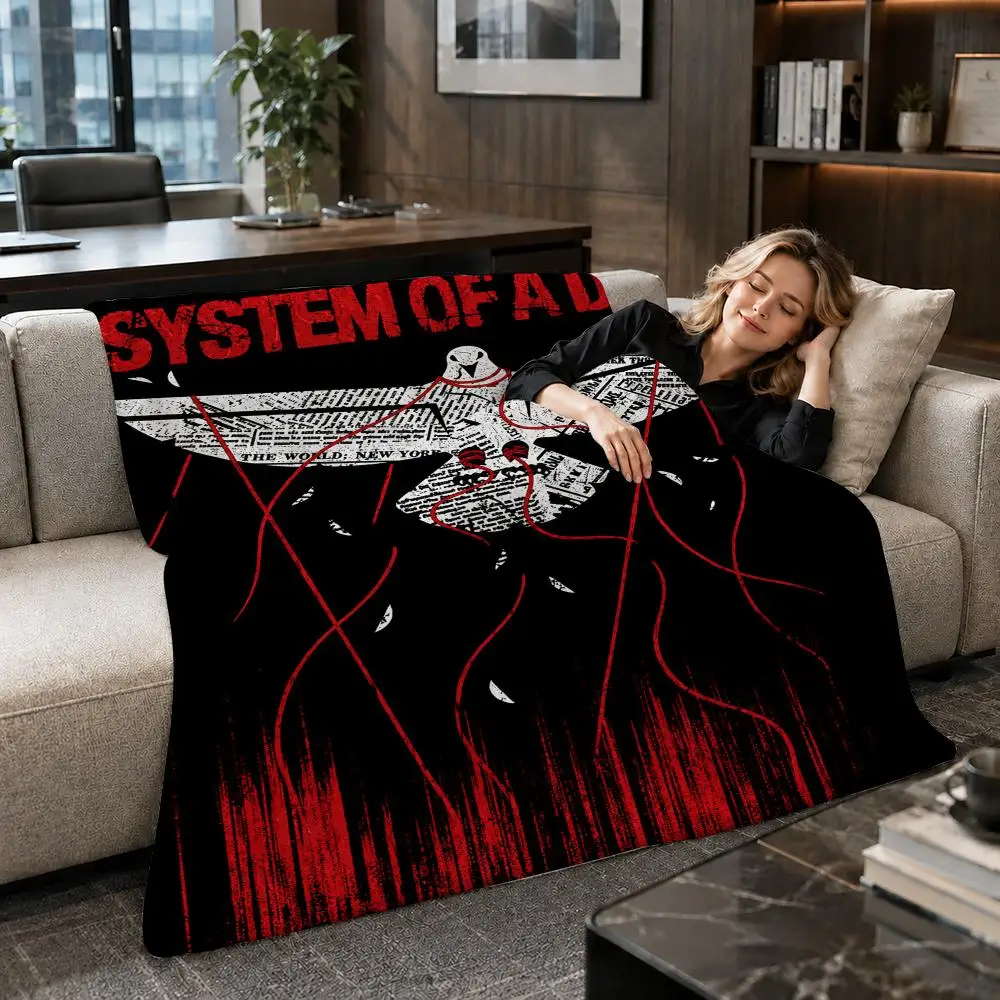 Band Alternative System of a Down Throw Soft Warm Flannel Throw Blanket for Sofa Bed Office Home Holiday Gift All Season