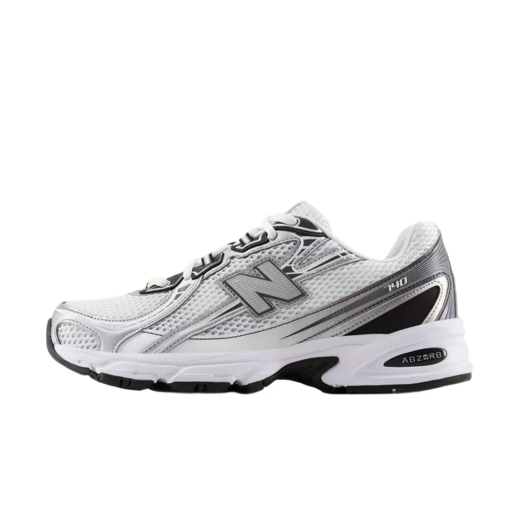 New Balance NB740 V2 Unisex Retro Casual Running Shoes  Silver, Non-Slip, Durable, Comfortable & Breathable U740PH2