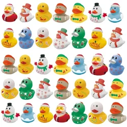 Christmas Snowmen Duck Baby Shower Squeeze Sound Toy Dog Squeak Toy Kawaii Livingroom Decoration Small Figurines