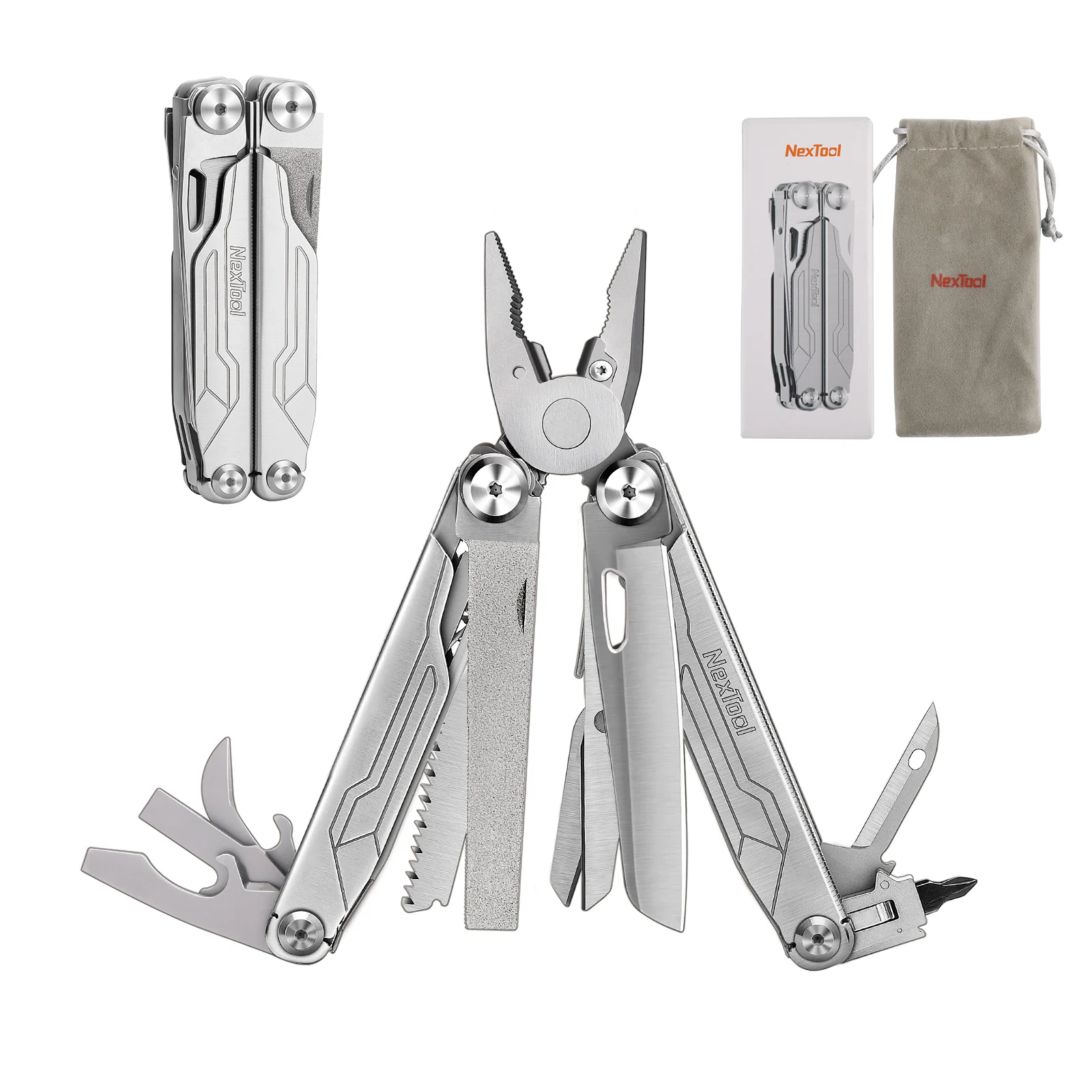 NexTool Flagship Captain 19-in-1 Multitool Tang Kamperen Wandelen EDC Mes Schaar Zaag Flessenopener Outdoor Survival Uitrusting
