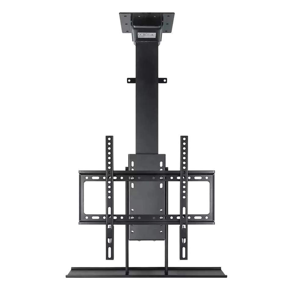 Motorized Vertical Ceiling TV Lift Automatic Remote Control TV Mount Fits 40-70 Inch Screens
