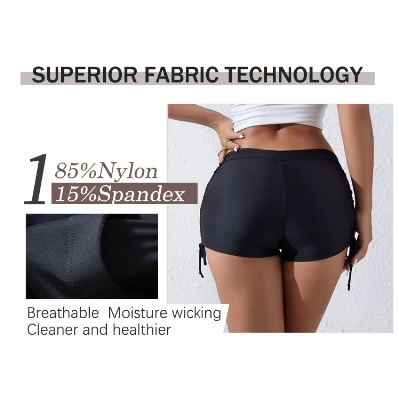 Summer Fold Period Panties Fashion Bag Hip Strap Slim-fit Elastic Fitness Sports Beach Swimming Boxers Mentrual Pants