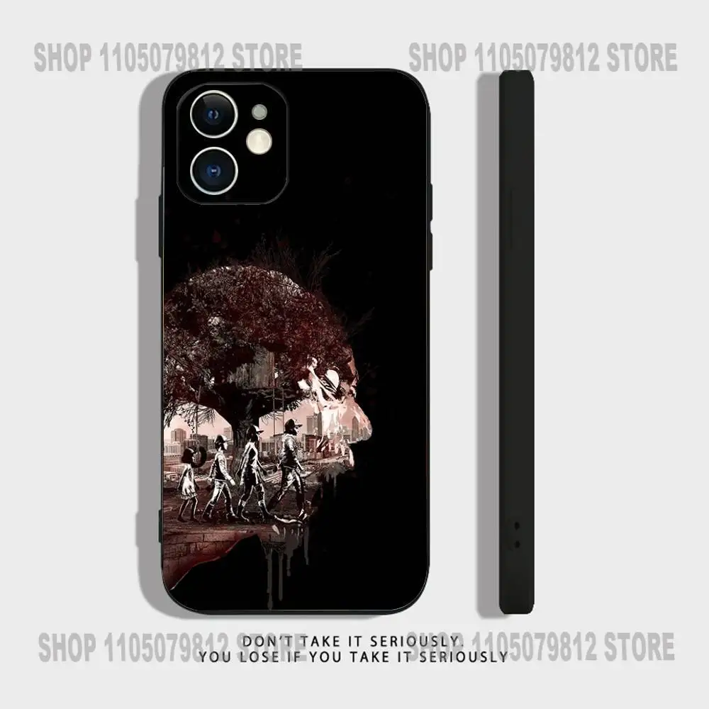 حافظة هاتف TWD T-The Walking Dead لهاتف iPhone 17 16,15,14,13,12,11,Pro,XS,Max,XR,Plus,Mini Soft Silicone Black مقاومة للصدمات