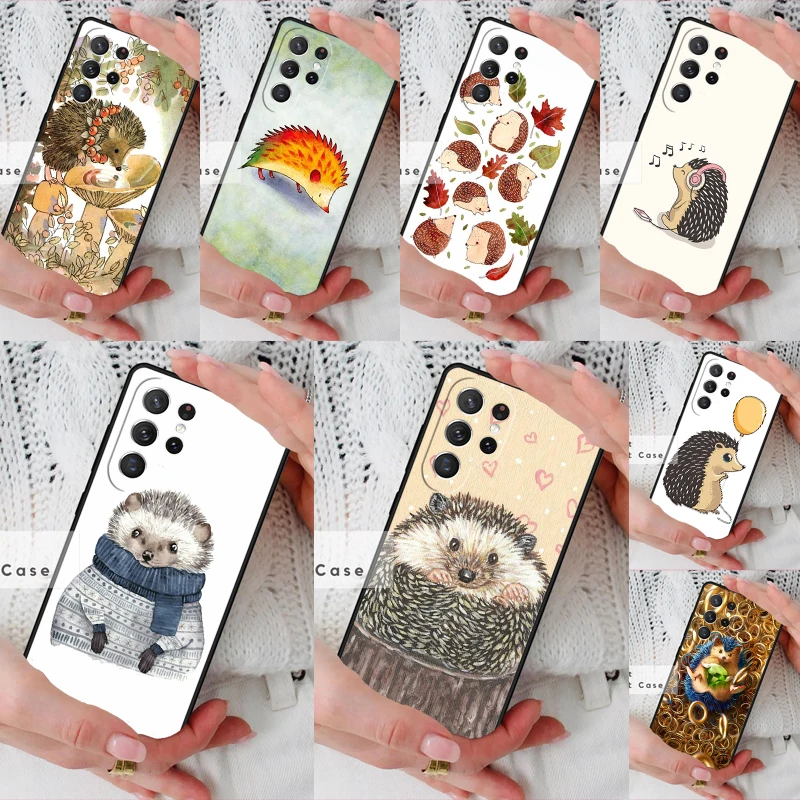 Hedgehog Phone Cover Case for Samsung Galaxy S26 Ultra S20 FE Note 10 S24 S23 S21 S25 Plus S22