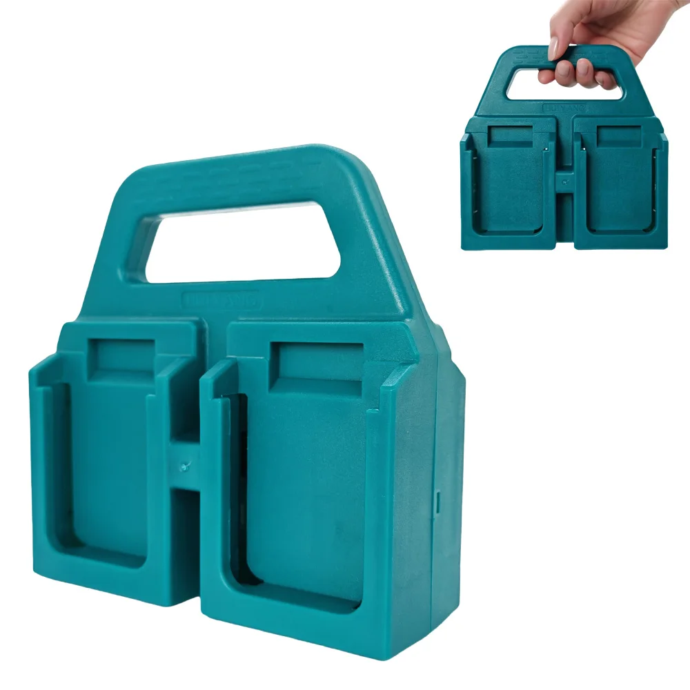 1PC Batterie-Aufbewahrungsregal, Batteriehalterung, tragbares Aufbewahrungsregal, Korbhalterung für Makita 18V Batterie (KEINE Batterien)