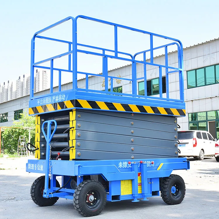Customized Reliable Trailer Mounted Electric Scissor Lift 80-1000kg Capacity Flexible Mobile High Altitude Operation