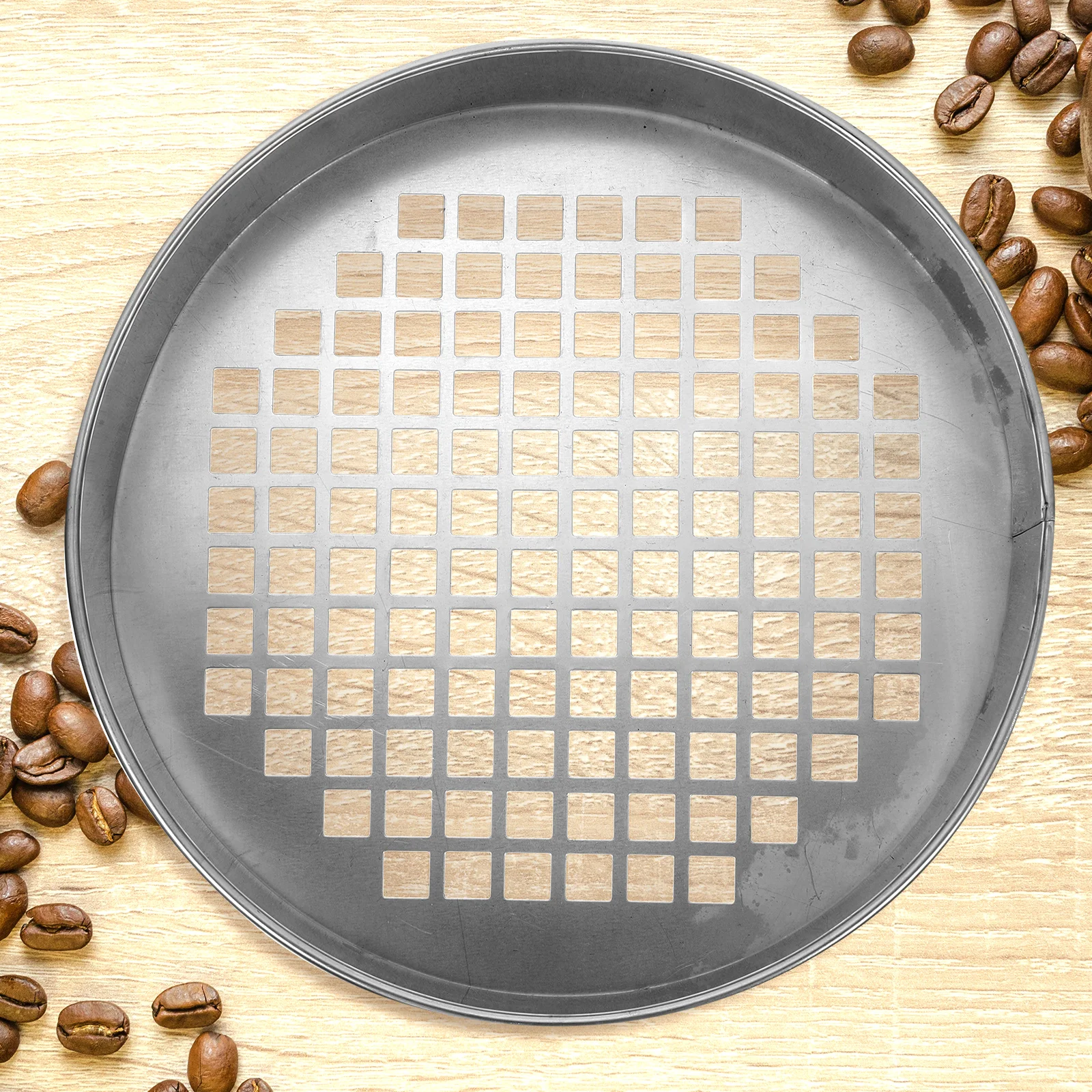 

Stainless Steel Mesh Screen Colander Sieve Strainer Pan Sifter for Home Small Fine Grading Blueberry