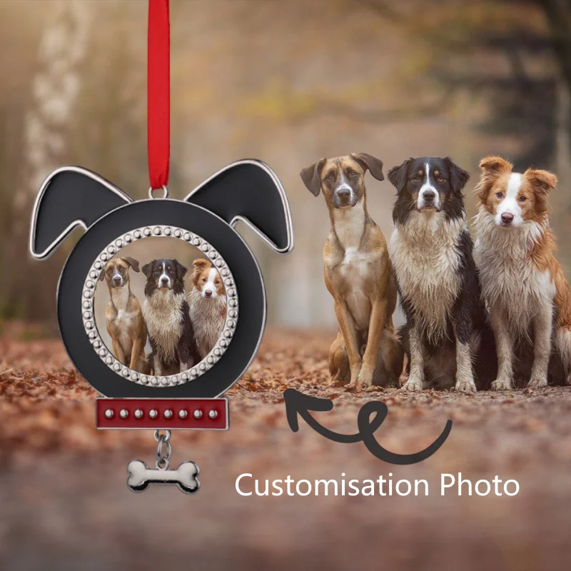 Personalised custom image Christmas hanging ornaments, pet-shaped Christmas decorations, personalised DIY gifts