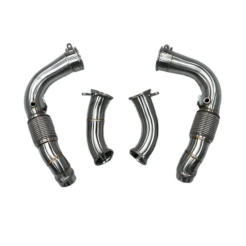 Factory Hot Sell High Performance 304 Stainless Steel Exhaust Downpipe For Bmw X5m F95 S63 4.4T 2025 Competition
