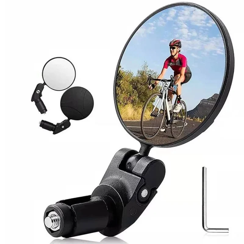 Image of 1-6 Stück Universeller Fahrrad-Rückspiegel Verstellbar Drehbar Weitwinkel Fahrrad-Lenker-Rückspiegel für MTB Rennrad Zubehör