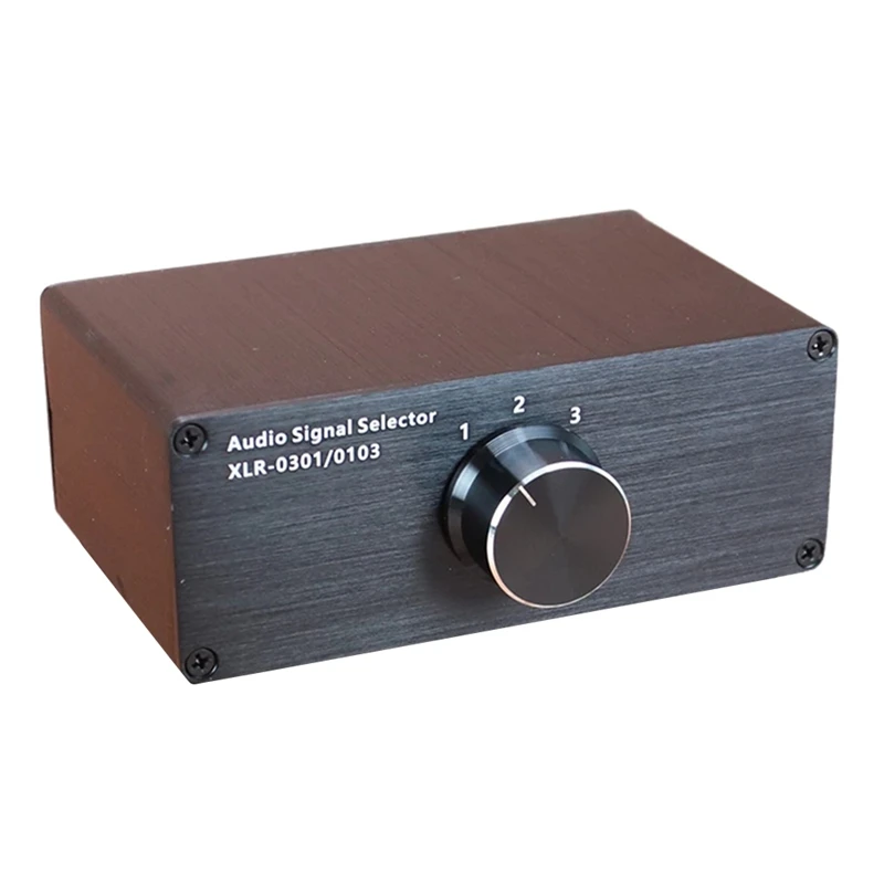 

HIFI Audio Signal Switching Selector XLR Lossless Distribution Box,For CD Decoder Amp Speakers