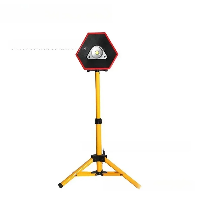 Lampada da lavoro esagonale ricaricabile con staffa multifunzionale