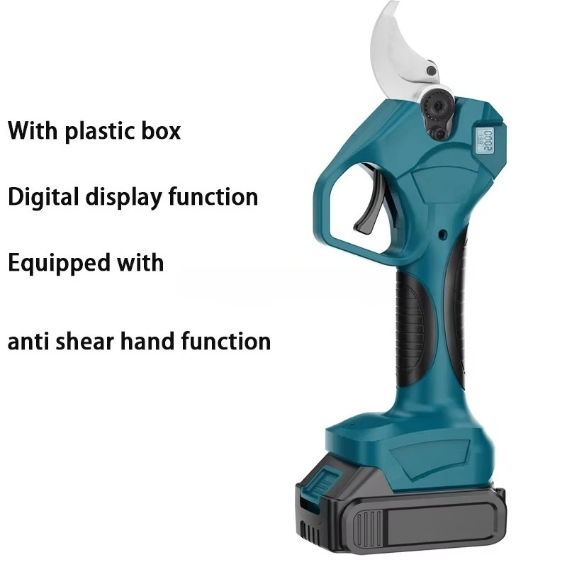 قابلة للشحن ليثيوم 21 فولت مقص كهربائي قوي حديقة شجرة الفاكهة تشذيب المقصات قطعة أثرية مقصات تشذيب 35 مللي متر