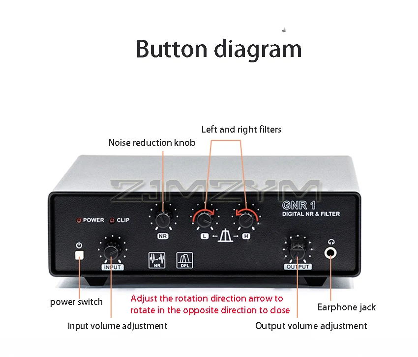 GNR1 Digital Audio Denoising Filter Universelles Kurzwellen-Radio-Denoising-Gerät – Detail 2