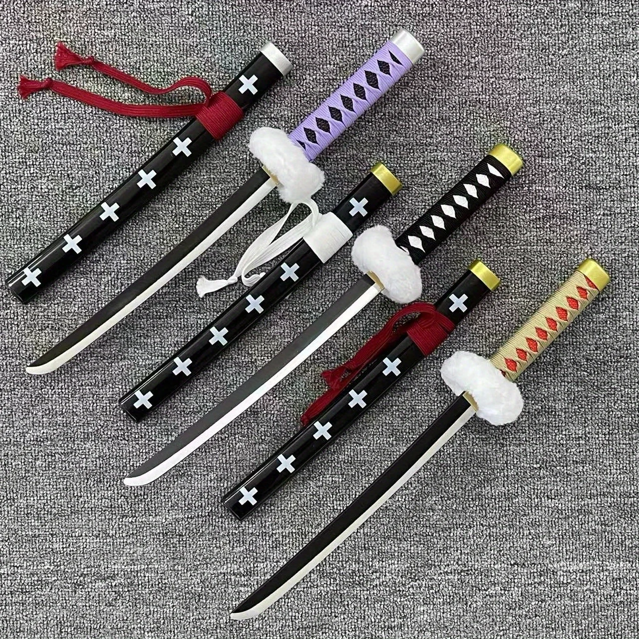 18inch Roronoa Zoro Katana Anime Cosplay Prop Sword Real Size Japanesa Katana Ninja Blade Sword Knife Original Samurai Sabre Toy