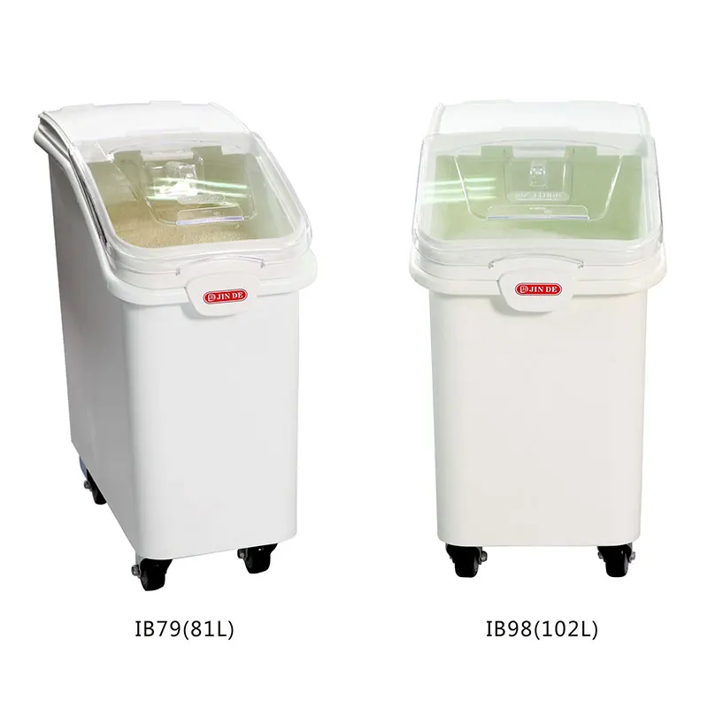 

102L Commercial Kitchenware Ingredient Storage Container Kitchen Ingredient Rice Bin / Flour Bin / Sugar Bin