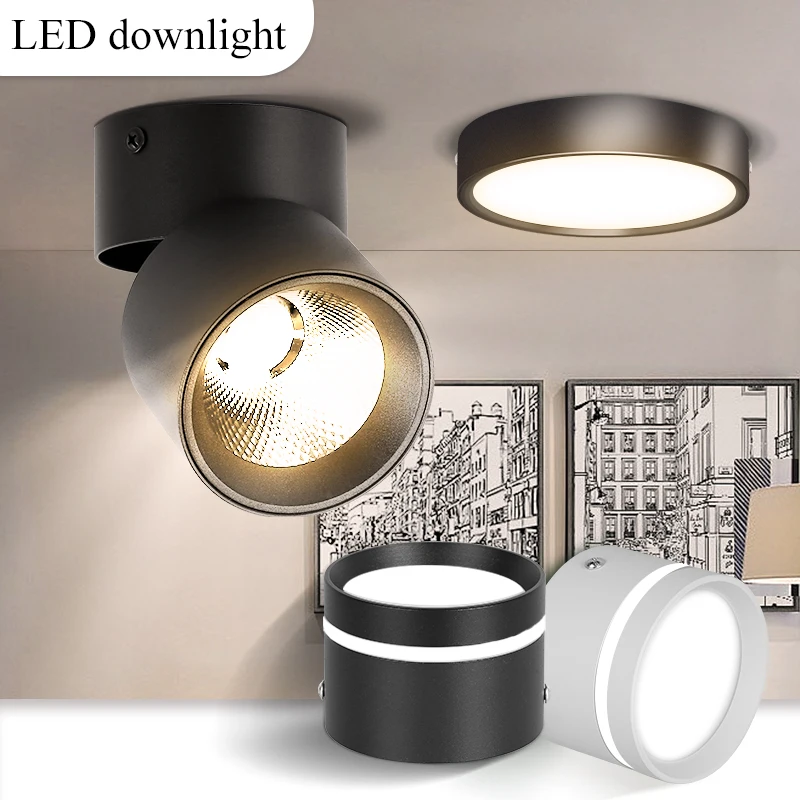 Mini Small LED Ceiling Lamp 220V Led Ceiling Lights Led Downlight Surface Mounted Spotlights 7/10/15/25W for Living Room Bedroom