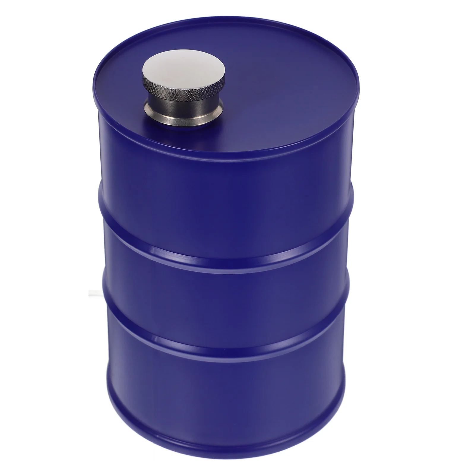 

750Ml Camping Wine Jug Oil Drum Shape Stainless Steel Alcohol Flask Portable Outdoor Wine Canteen For Hiking Picnics Travel