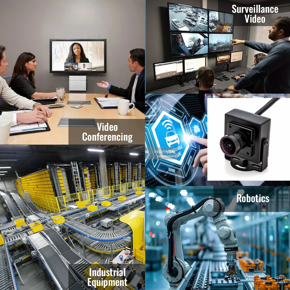 WGWK USB Camera For Computer 5MP 30FPS 2.1mm 121 Degree Wide Angle lens Ai Human Type Detection CCTV Camera Surveillance For PC