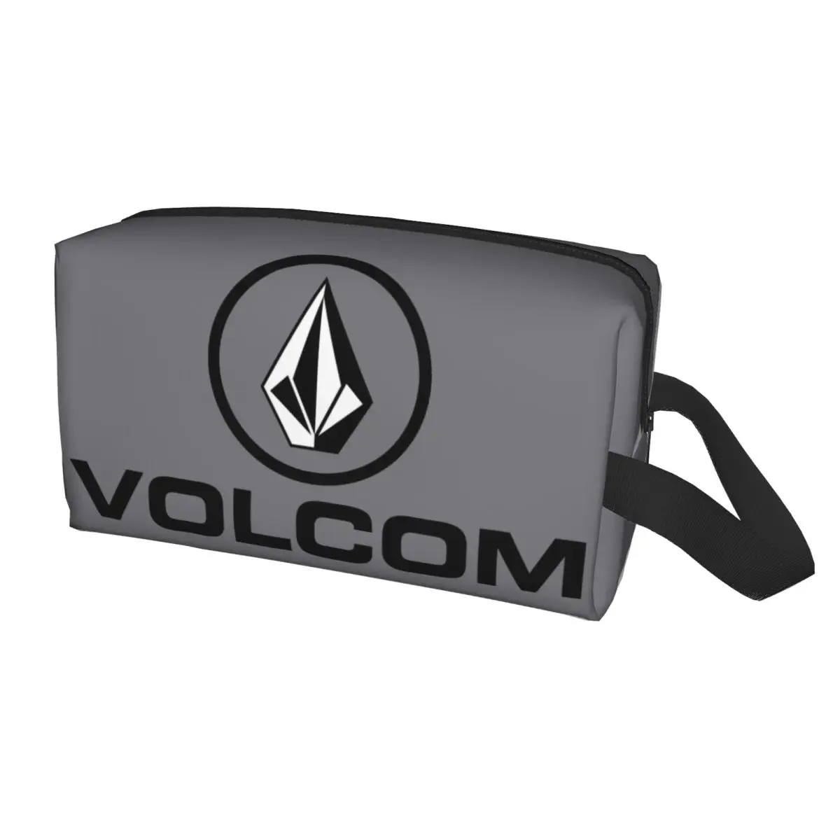 Custom Volcoms Symbol Cosmetic Bag Women Cute Large Capacity Makeup Case Beauty Storage Toiletry Bags