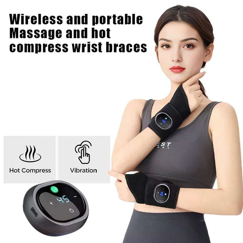 

Электрический подогрев, защита для запястья, вибрационный массаж, горячий компресс, бандаж на запястье, защита лодыжки, защита для рук и ног, перезаряжаемый браслет