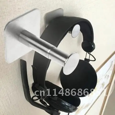 Steel Headphone Holder Portable Hanger Universal Paste Wall Desk Mount Hook For Earphones Stainless